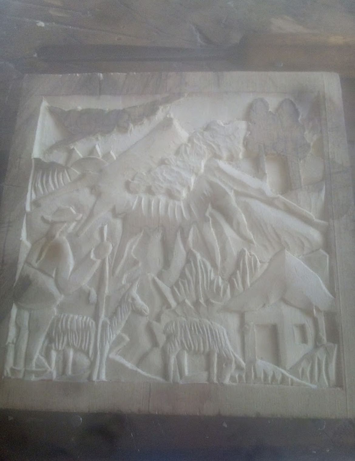 Ceramica "Nacimiento Andino" para Pintar