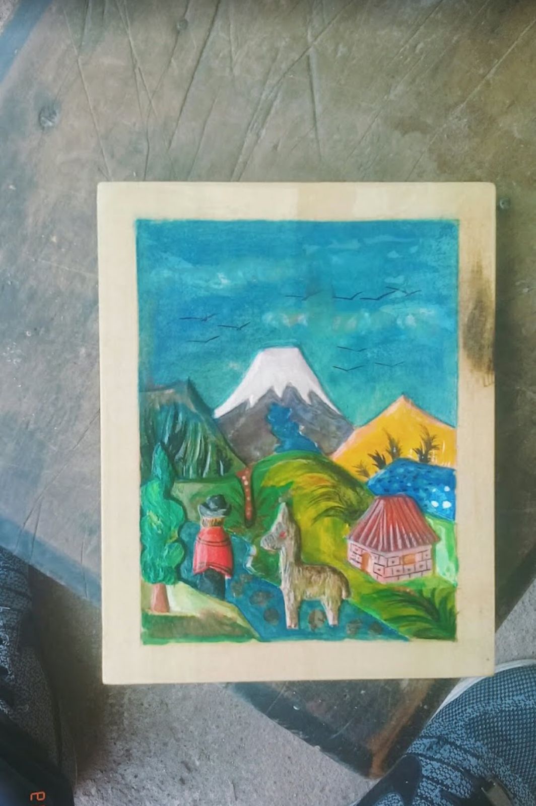 Relieve Pintado "Susurro del Cotopaxi"